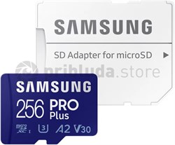 Карта памяти microSD Samsung Pro Plus 256 Gb оригинал f006 - фото 9900