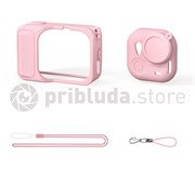 Силиконовый чехол розовый для Insta360 GO Ultra gou017